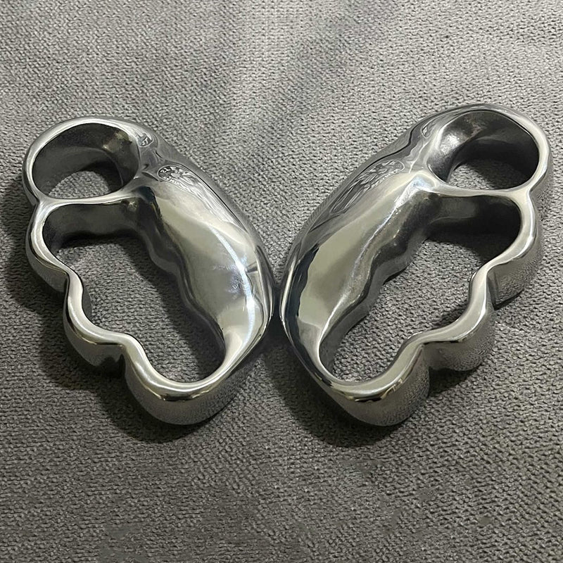 Personalized Solid Steel Knuckle Duster Self-defense EDC Tool