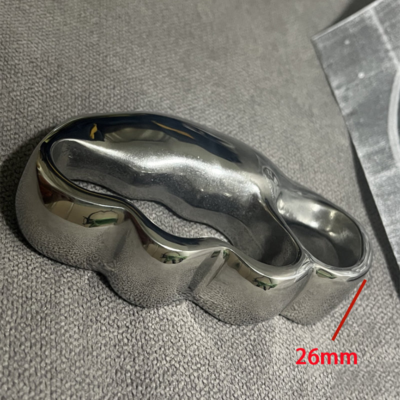 Personalized Solid Steel Knuckle Duster Self-defense EDC Tool
