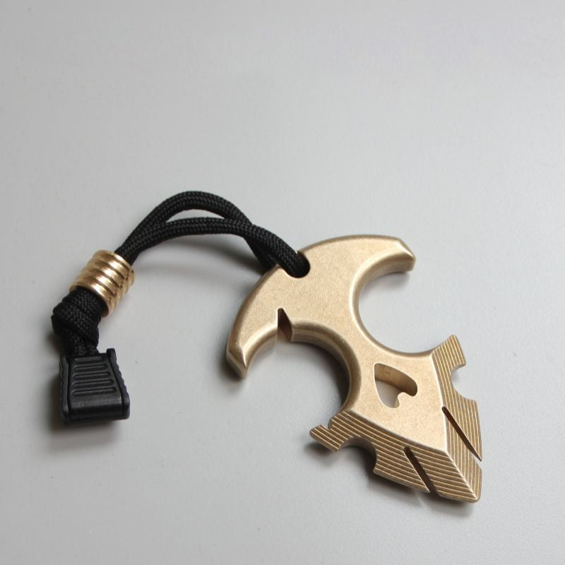 Brass Knuckle Duster Self Defense Broken Window EDC Tool