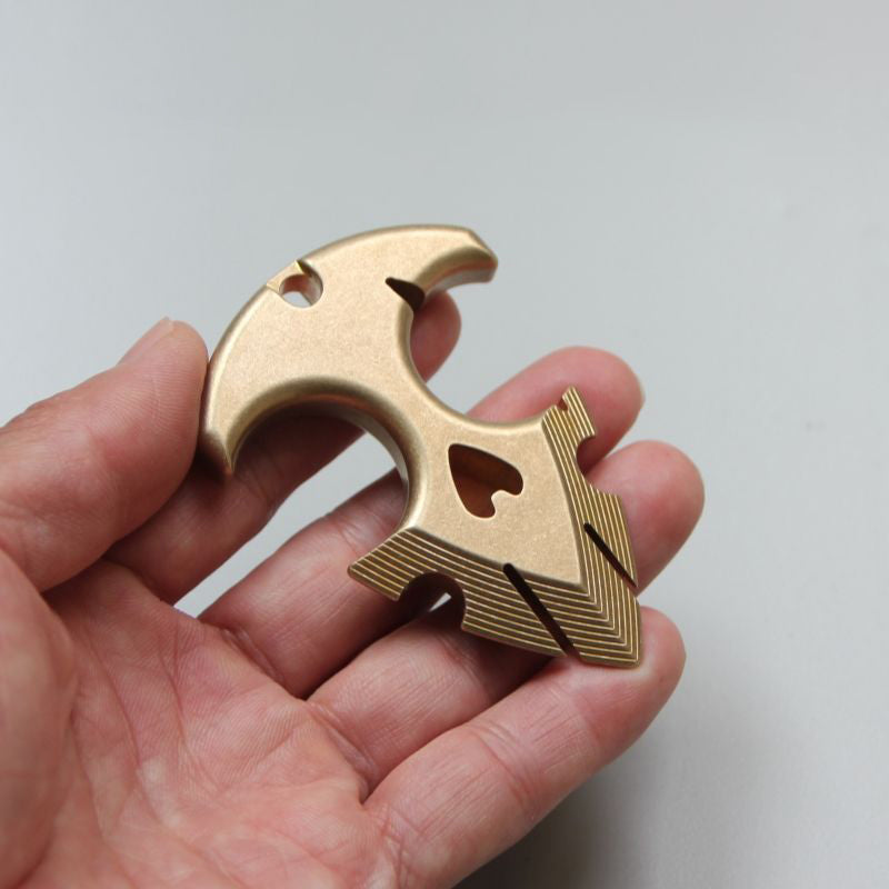 Brass Knuckle Duster Self Defense Broken Window EDC Tool