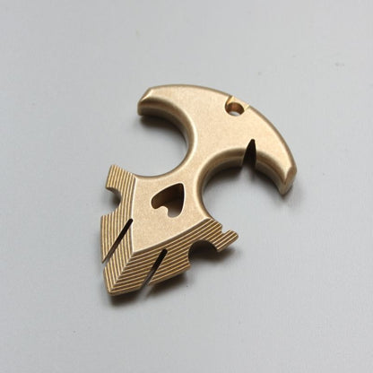 Brass Knuckle Duster Self Defense Broken Window EDC Tool