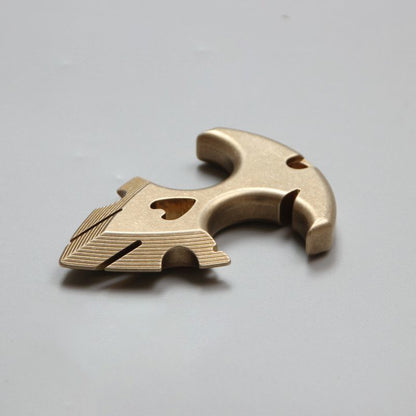 Brass Knuckle Duster Self Defense Broken Window EDC Tool