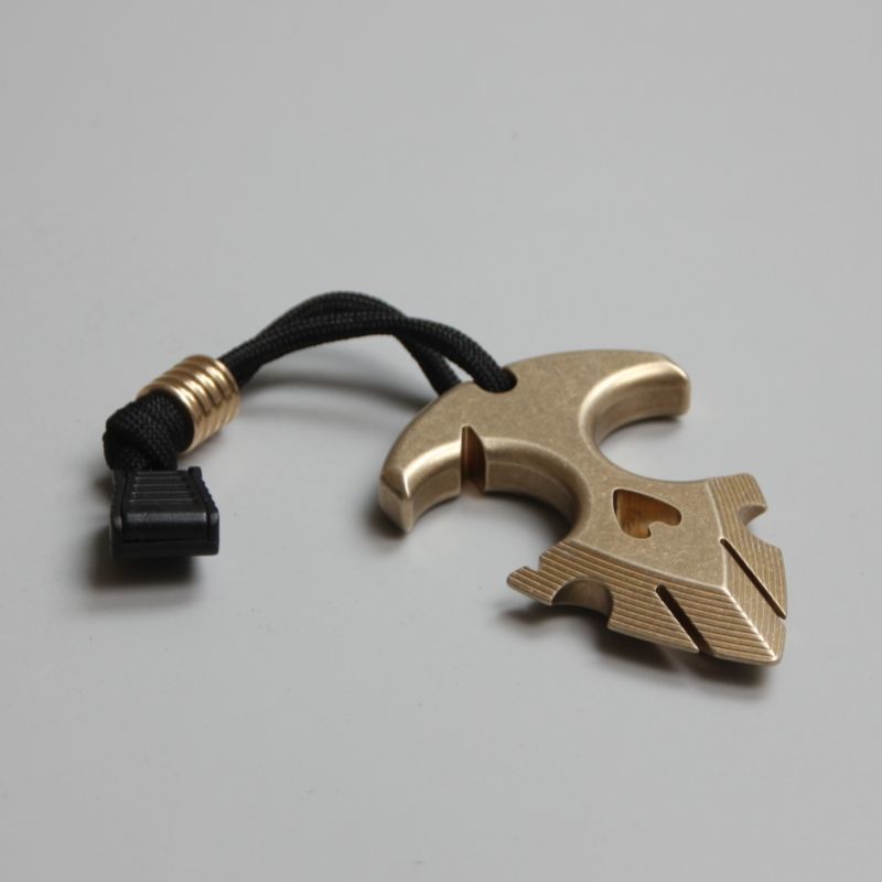 Brass Knuckle Duster Self Defense Broken Window EDC Tool