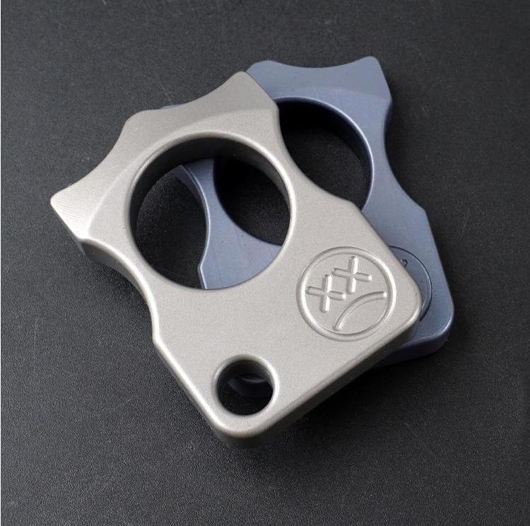 Single Hole Titanium Self-Defense Knuckle Duster