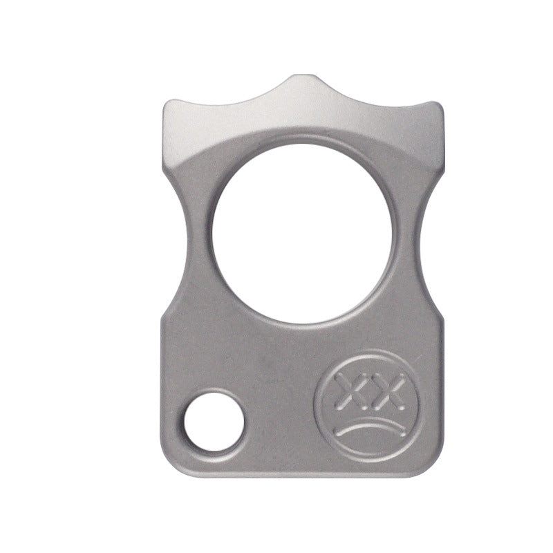 Single Hole Titanium Self-Defense Knuckle Duster