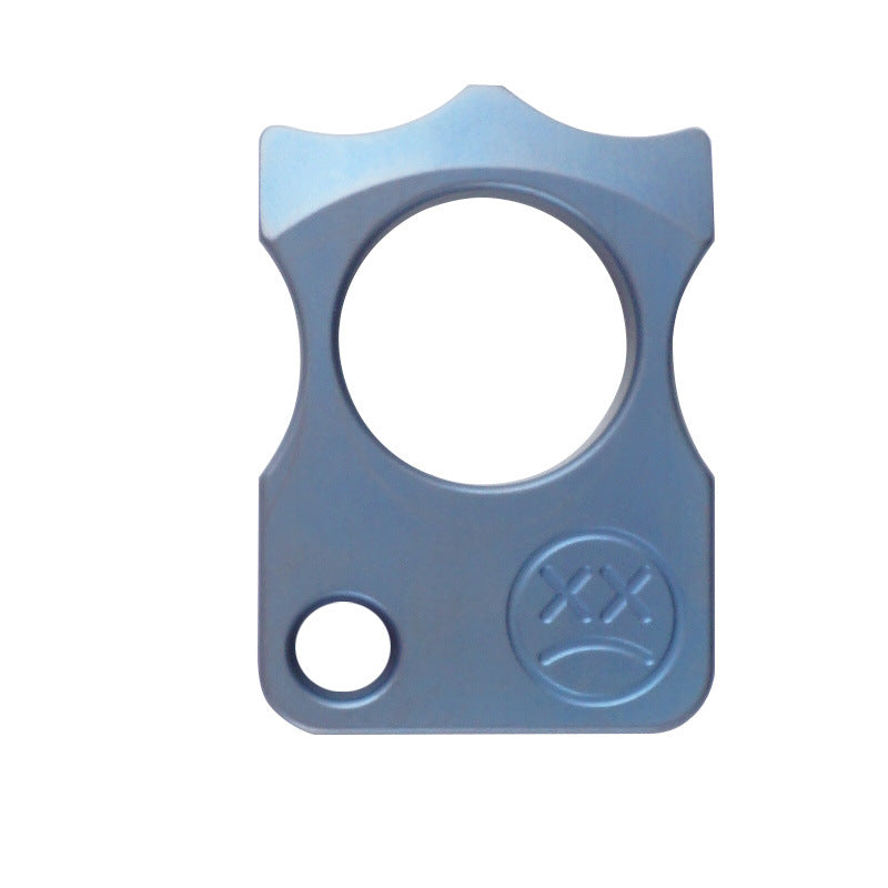 Single Hole Titanium Self-Defense Knuckle Duster