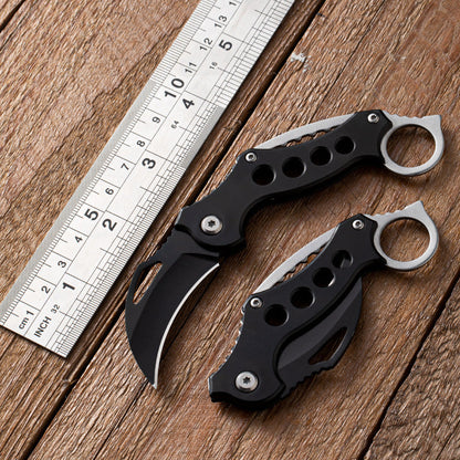 Mini couteau à griffes pliant porte-clés couteaux à fruits de défense