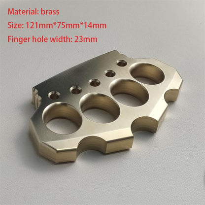 Precision Solid Brass Knuckle Duster Boxing Window Breaking EDC Tool