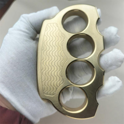 Thickened Solid Brass Knuckle Duster Fighting Protective Gear