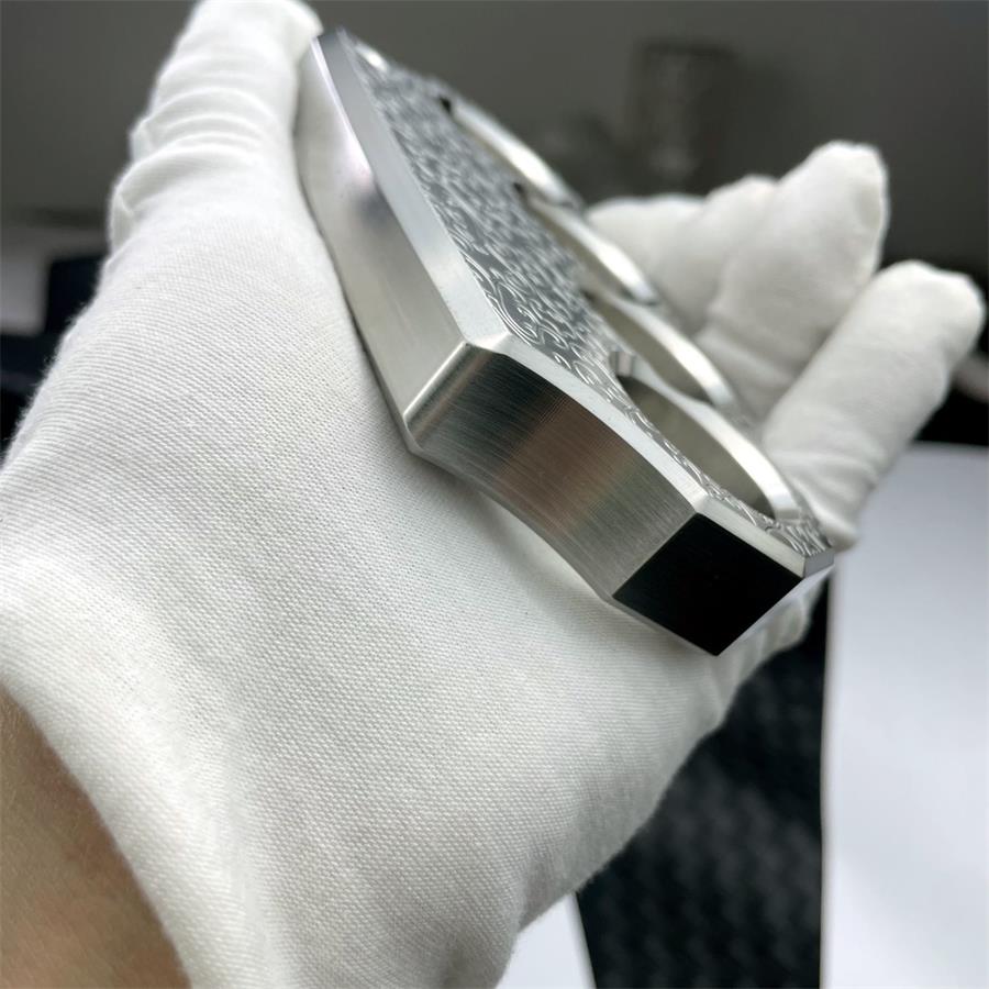 Thick Solid Steel Carved Knuckle Duster