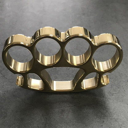 EDC Tool Brass Knuckle Duster with Mirror Finish and Savage Design