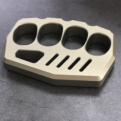 Large-Hole Aluminum Knuckle Grip EDC Tool