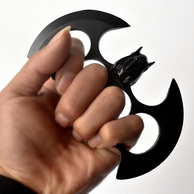 Bat Brass Knuckle Duster Four Finger Defense Broken Window EDC Tool