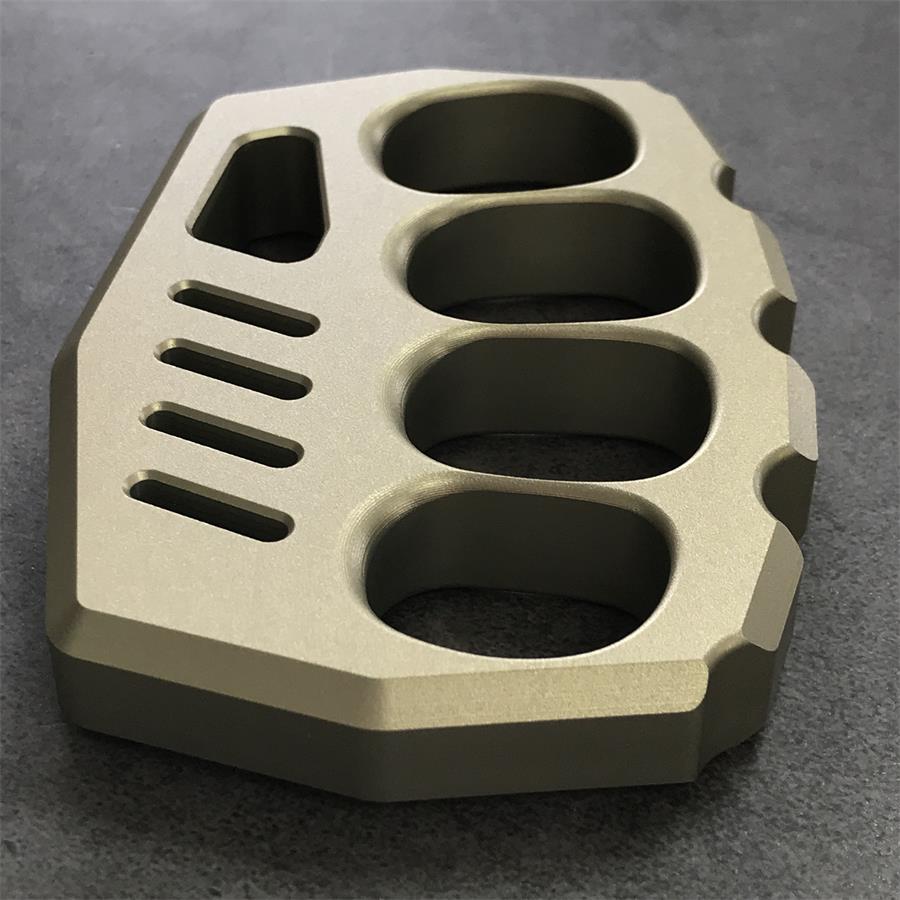 Large-Hole Aluminum Knuckle Grip EDC Tool