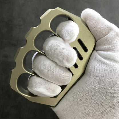 Large-Hole Aluminum Knuckle Grip EDC Tool