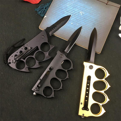 Knuckle Knife Folding Aluminum Handle