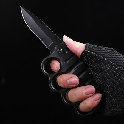 Couteau tactique Knuckle Couteaux d'auto-défense de camping