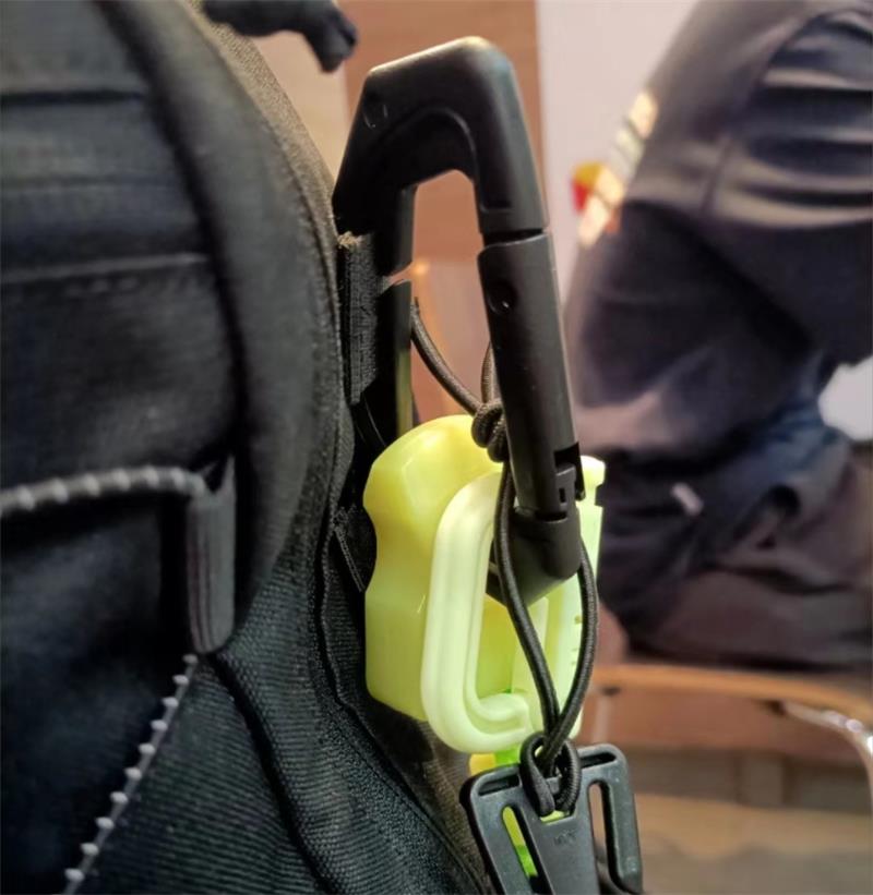 Luminous Knucke Duster Defense Backpack Decoration