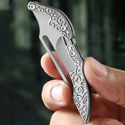 Coltelli tascabili mini EDC portatili con coltello meccanico
